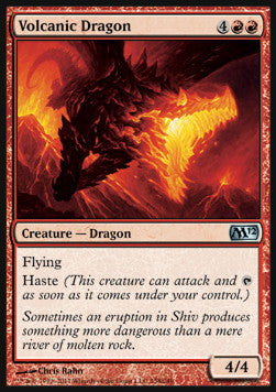 Volcanic Dragon - Magic 2012 (Uncommon) [M12-158]