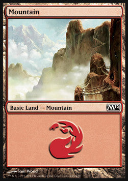 Mountain (V.4)⁣ - Magic 2012⁣ (Land)⁣ [245]