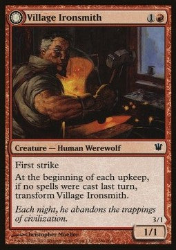 Village Ironsmith / Ironfang⁣ - Innistrad⁣ (Common)⁣ [168]