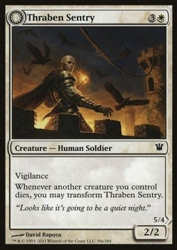 Thraben Sentry / Thraben Militia⁣ - Innistrad⁣ (Common)⁣ [38]