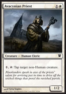 Avacynian Priest⁣ - Innistrad⁣ (Common)⁣ [4]