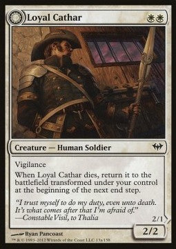 Loyal Cathar / Unhallowed Cathar⁣ - Dark Ascension⁣ (Common)