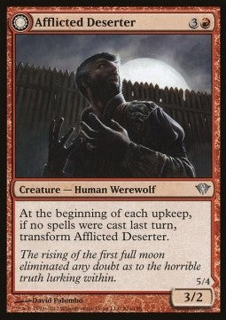 Afflicted Deserter / Werewolf Ransacker⁣ - Dark Ascension⁣ (Uncommon)