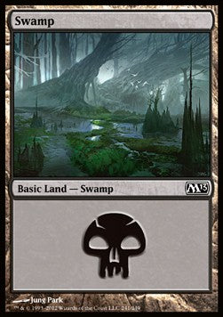 Swamp (V.4)⁣ - Magic 2013⁣ (Land)⁣ [241]