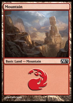 Mountain (V.1)⁣ - Magic 2013⁣ (Land)⁣ [242]