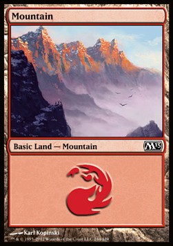 Mountain (V.3)⁣ - Magic 2013⁣ (Land)⁣ [244]