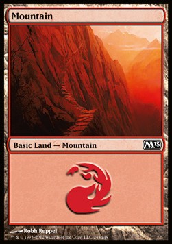 Mountain (V.4)⁣ - Magic 2013⁣ (Land)⁣ [245]