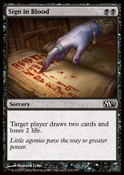 Sign in Blood⁣ - Magic 2013⁣ (Common)⁣ [110]