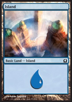 Island (V.3)⁣ - Return to Ravnica⁣ (Land)⁣ [257]
