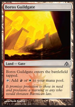 Boros Guildgate⁣ - Dragon's Maze⁣ (Common)⁣ [147]