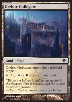 Orzhov Guildgate⁣ - Dragon's Maze⁣ (Common)⁣ [153]