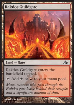 Rakdos Guildgate⁣ - Dragon's Maze⁣ (Common)⁣ [154]