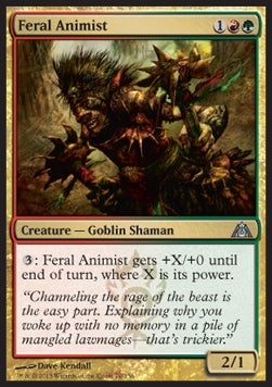 Feral Animist⁣ - Dragon's Maze⁣ (Uncommon)⁣ [70]