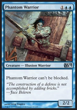 Phantom Warrior - Magic 2014 (Uncommon) [M14-67]