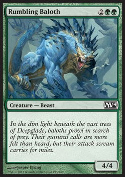 Rumbling Baloth - Magic 2014 (Common) [M14-193]
