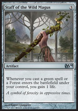 Staff of the Wild Magus - Magic 2014 (Uncommon) [M14-223]