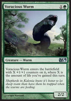 Voracious Wurm - Magic 2014 (Uncommon) [M14-200]