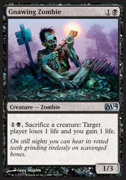 Gnawing Zombie - Magic 2014 (Uncommon) [M14-99]