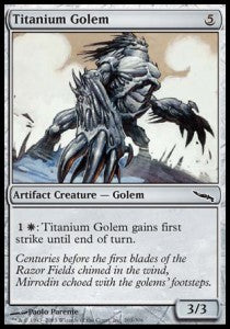 Titanium Golem⁣ - Mirrodin⁣ (Common)⁣ [263]