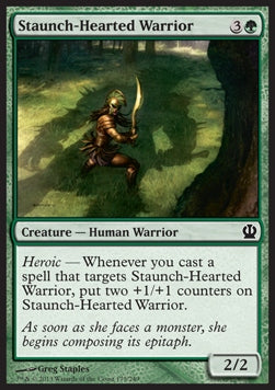 Staunch-Hearted Warrior - Theros (Common) [THS-179]