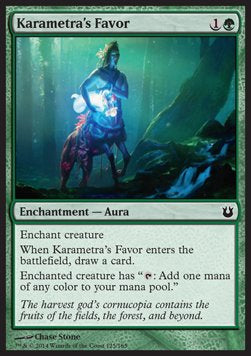 Karametra's Favor - Born of the Gods (Common) [BNG-125]