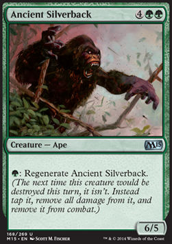 Ancient Silverback⁣ - Magic 2015⁣ (Uncommon)⁣ [168]