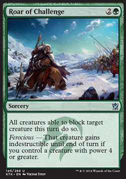 Roar of Challenge⁣ - Khans of Tarkir⁣ (Uncommon)⁣ [145]