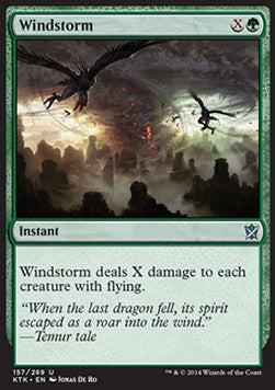 Windstorm⁣ - Khans of Tarkir⁣ (Uncommon)⁣ [157]