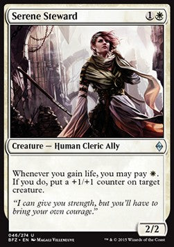 Serene Steward⁣ - Battle for Zendikar⁣ (Uncommon)⁣ [46]