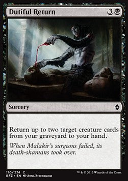 Dutiful Return⁣ - Battle for Zendikar⁣ (Common)⁣ [110]