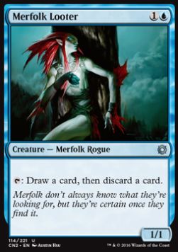 Merfolk Looter⁣ - Conspiracy: Take the Crown⁣ (Uncommon)⁣ [114]