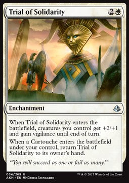 Trial of Solidarity⁣ - Amonkhet⁣ (Uncommon)⁣ [34]