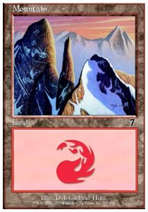 Mountain (V.1)⁣ - Seventh Edition⁣ (Land)⁣ [337]