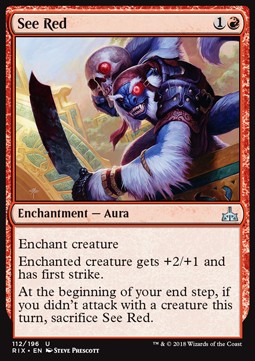 See Red⁣ - Rivals of Ixalan⁣ (Uncommon)⁣ [112]