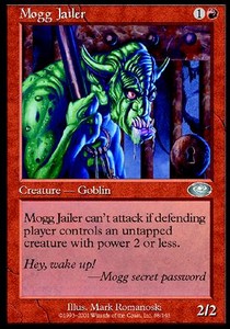 Mogg Jailer⁣ - Planeshift⁣ (Uncommon)⁣ [68]