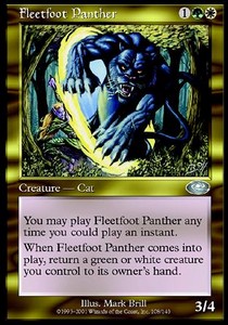 Fleetfoot Panther⁣ - Planeshift⁣ (Uncommon)⁣ [108]