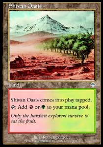Shivan Oasis⁣ - Invasion⁣ (Uncommon)⁣ [327]