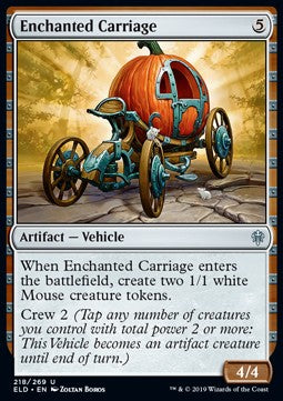 Enchanted Carriage⁣ - Throne of Eldraine⁣ (Uncommon)⁣ [218]
