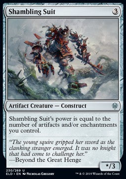 Shambling Suit⁣ - Throne of Eldraine⁣ (Uncommon)⁣ [230]