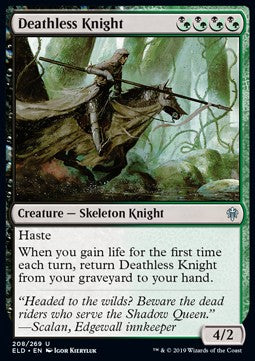 Deathless Knight⁣ - Throne of Eldraine⁣ (Uncommon)⁣ [208]