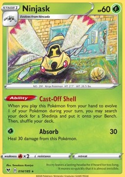 Ninjask⁣ - Vivid Voltage⁣ (Rare)⁣ [14]