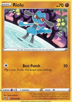 Riolu⁣ - Vivid Voltage⁣ (Common)⁣ [90]