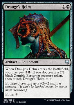 Draugr's Helm⁣ - Kaldheim⁣ (Uncommon)⁣ [88]