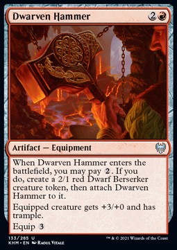 Dwarven Hammer⁣ - Kaldheim⁣ (Uncommon)⁣ [133]