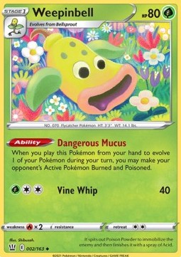 Weepinbell⁣ - Battle Styles⁣ (Uncommon)⁣ [2]