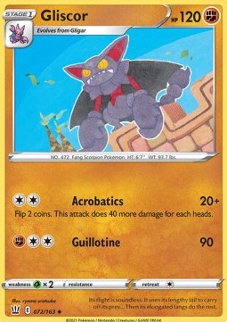 Gliscor⁣ - Battle Styles⁣ (Uncommon)⁣ [72]