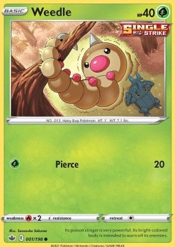 Weedle⁣ - Chilling Reign⁣ (Common)⁣ [001]