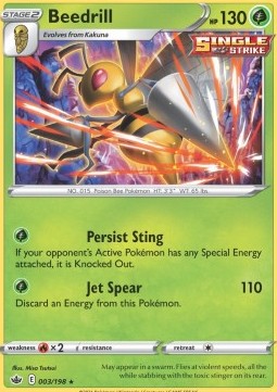 Beedrill⁣ - Chilling Reign⁣ (Holo Rare)⁣ [003]