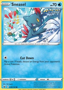 Sneasel⁣ - Chilling Reign⁣ (Common)⁣ [030]