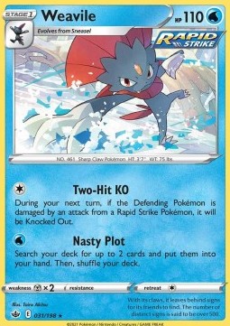 Weavile⁣ - Chilling Reign⁣ (Holo Rare)⁣ [031]